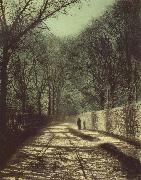 Atkinson Grimshaw Tree Shadows on the Park Wall,Roundhay Park Leeds china oil painting reproduction